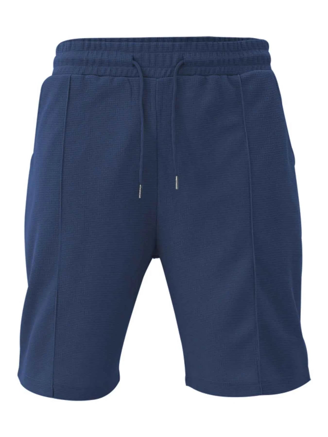 Men's Plus Size Quarter Zip Short Sleeve Top and Shorts Set - Mr Lou’s Place