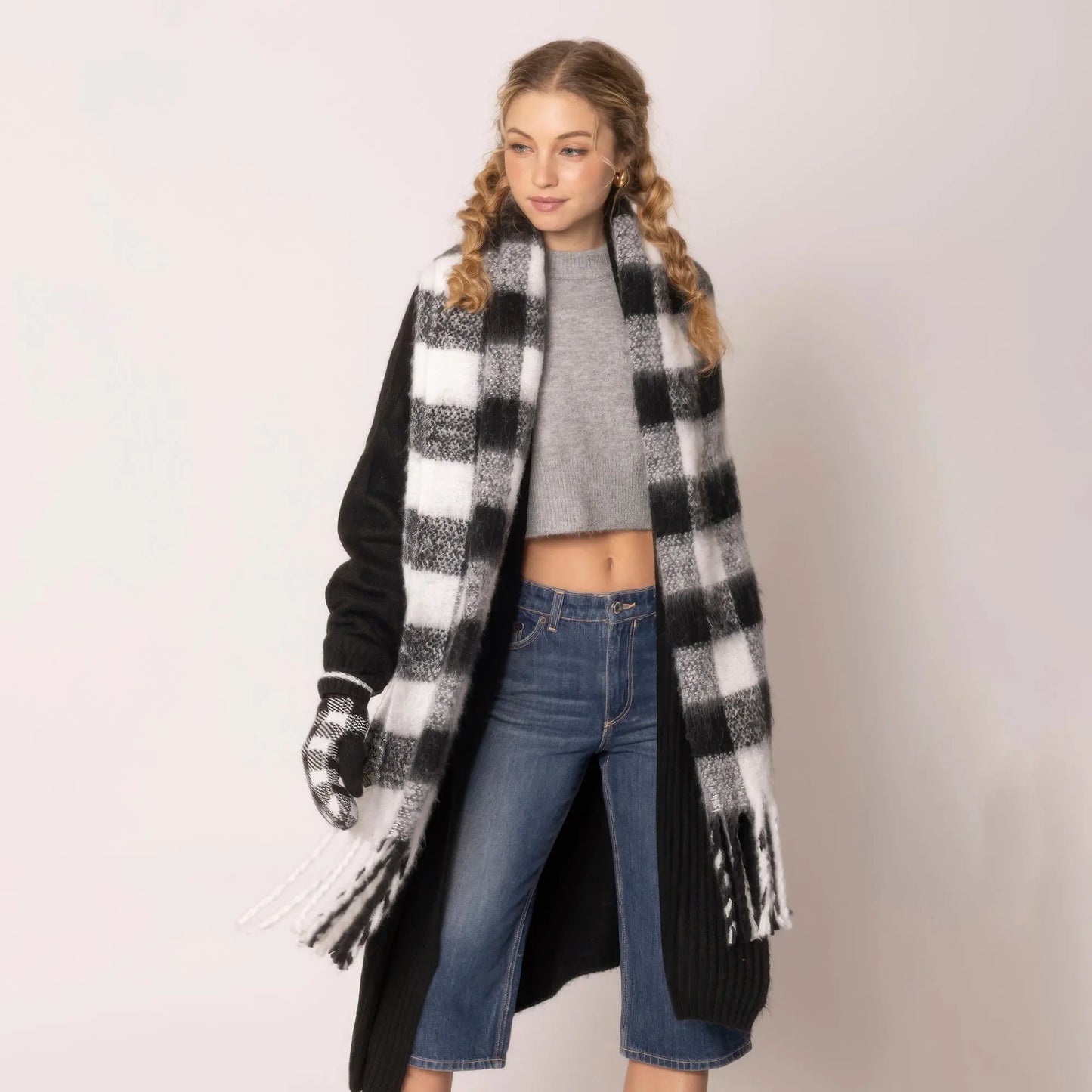 Buffalo Plaid Scarf - Mr Lou’s Place
