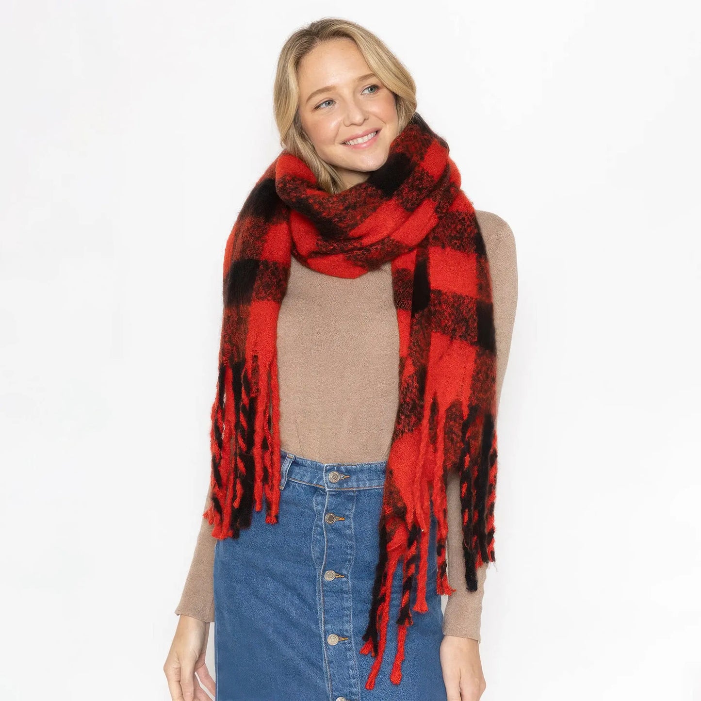 Buffalo Plaid Scarf - Mr Lou’s Place