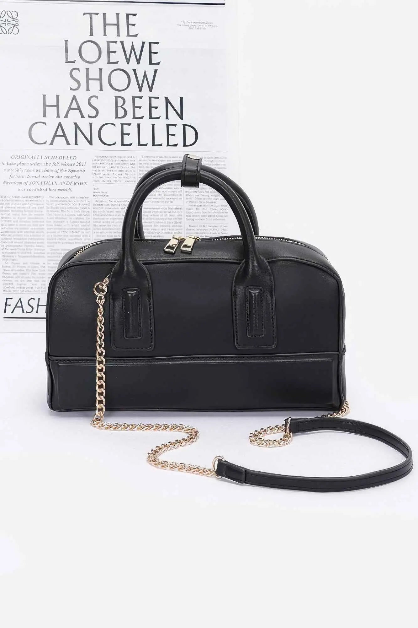 Faux Leather Handbag - Mr Lou’s Place