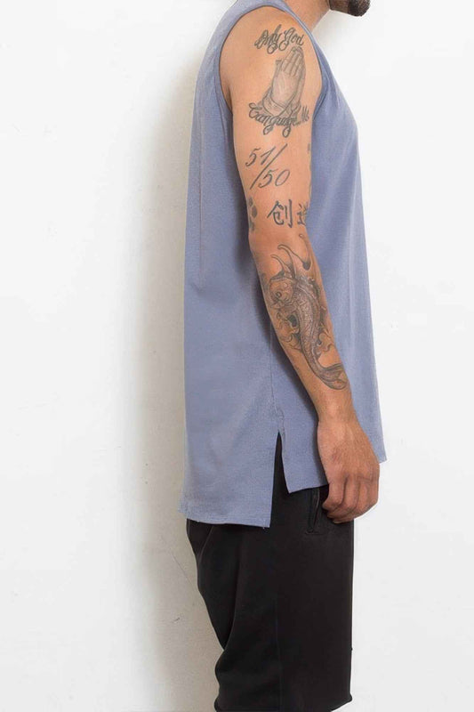 Hi Lo Plain Tank Top - Mr Lou’s Place