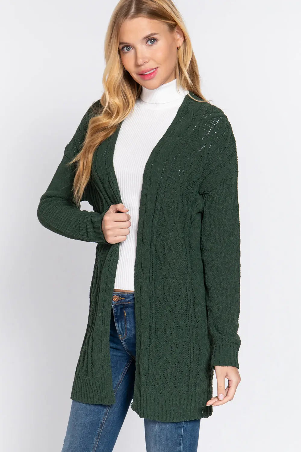 Chenille Sweater Cardigan - Mr Lou’s Place