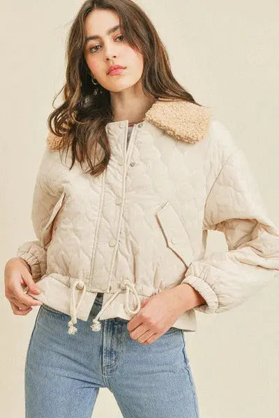 Spread Collar Jacket With Tie Details - Mr Lou’s Place