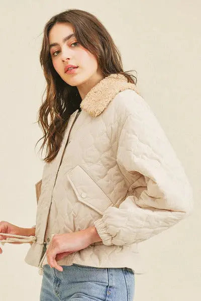 Spread Collar Jacket With Tie Details - Mr Lou’s Place