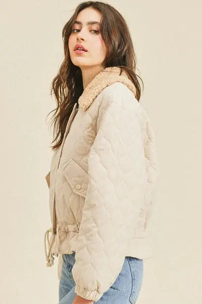 Spread Collar Jacket With Tie Details - Mr Lou’s Place