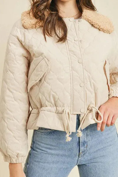 Spread Collar Jacket With Tie Details - Mr Lou’s Place