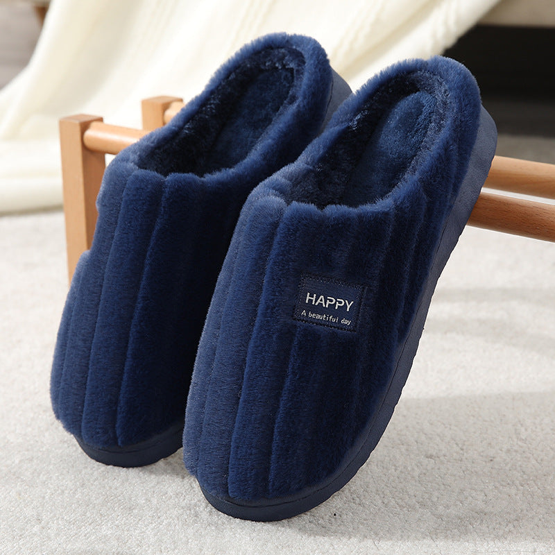 Cozy Cotton Plush Slippers for Home Use Mr Lou’s Place
