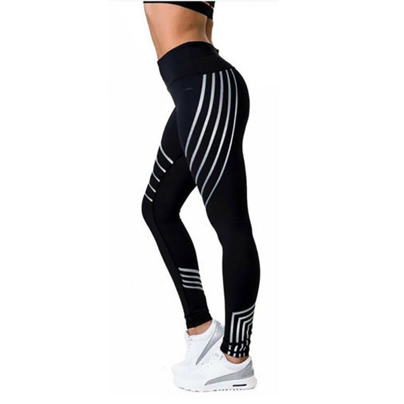 Reflective Sport Yoga Pants Trendsi