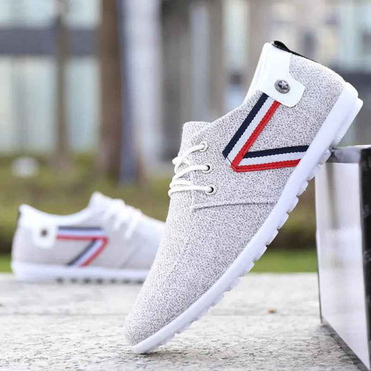 Men'S Soft-Soled Canvas Shoes, Sports And Leisure Old Beijing Cloth Shoes, Peas Shoes - Mr Lou’s Place