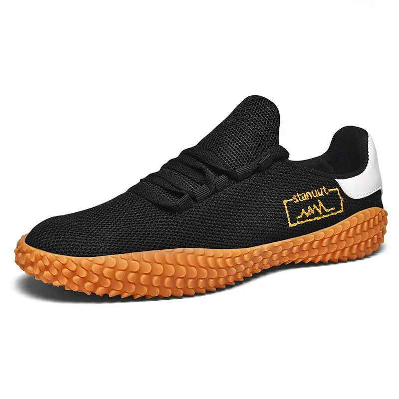 Spring and Summer Flying Woven Casual Shoes Large Men's Shoes Beathable Korean Forrest Gump Sneakers - Mr Lou’s Place