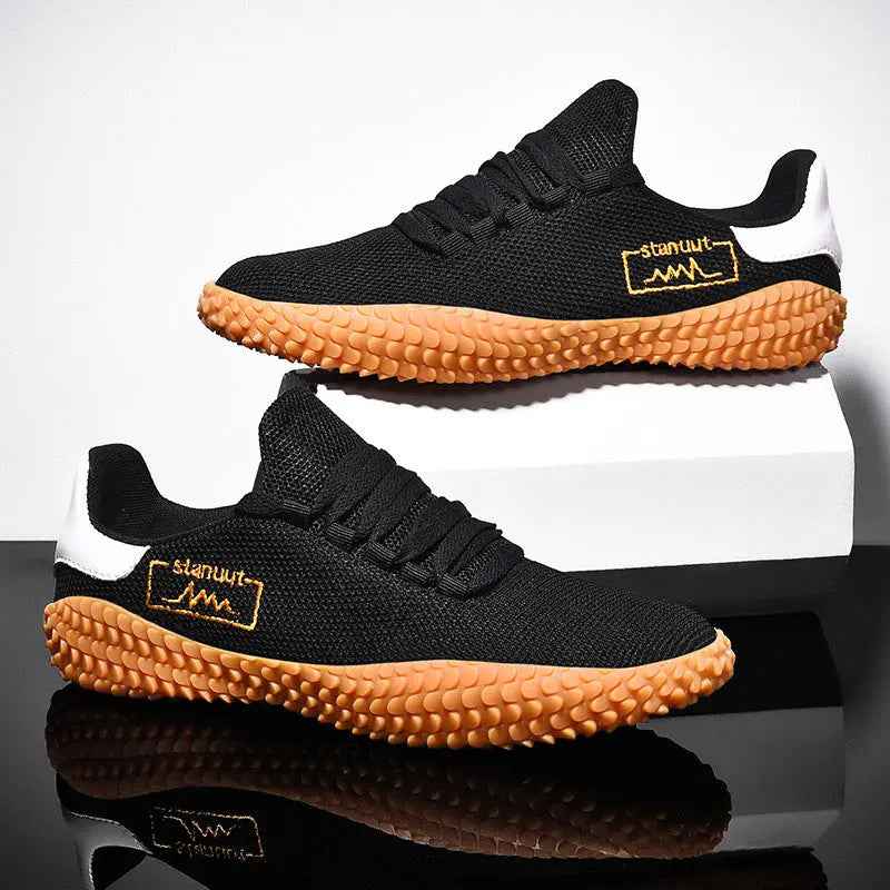 Spring and Summer Flying Woven Casual Shoes Large Men's Shoes Beathable Korean Forrest Gump Sneakers - Mr Lou’s Place