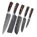 Damascus Style Kitchen Knife Set Mr Lou’s Place