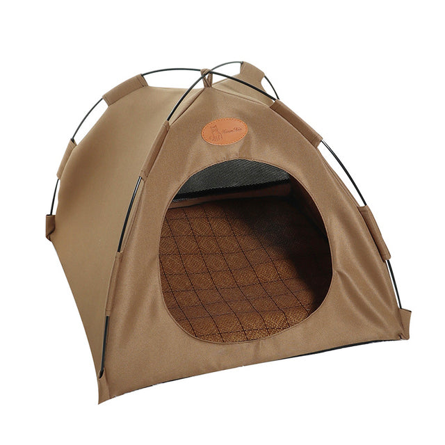 Indoor Cat Tent with Cushion for Cozy Camping Bed Mr Lou’s Place