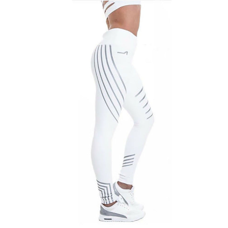 Reflective Sport Yoga Pants Trendsi