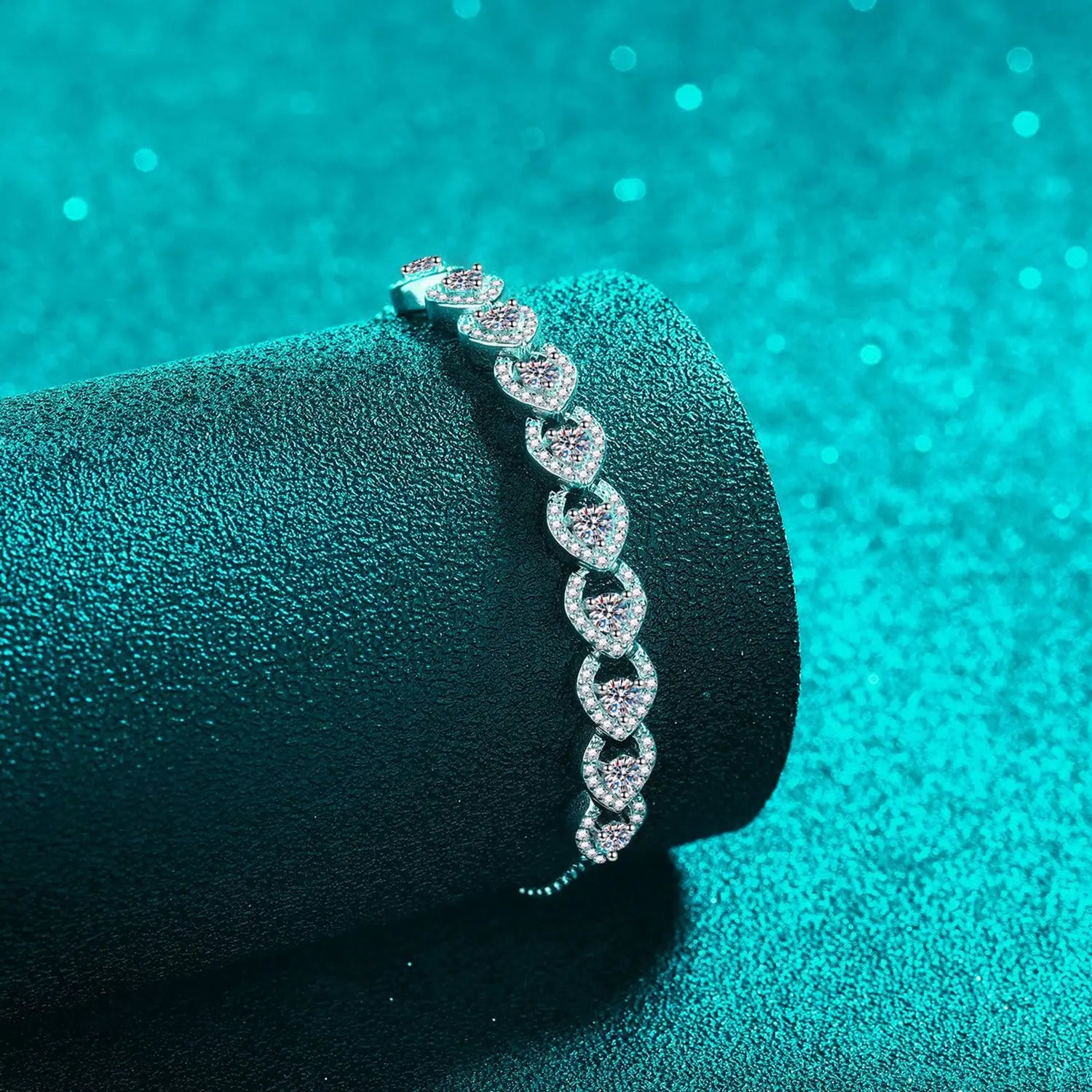 1 Carat Moissanite 925 Sterling Silver Bracelet - Mr Lou’s Place