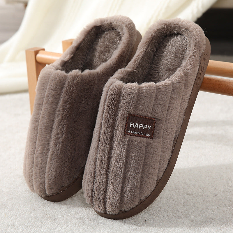 Cozy Cotton Plush Slippers for Home Use Mr Lou’s Place