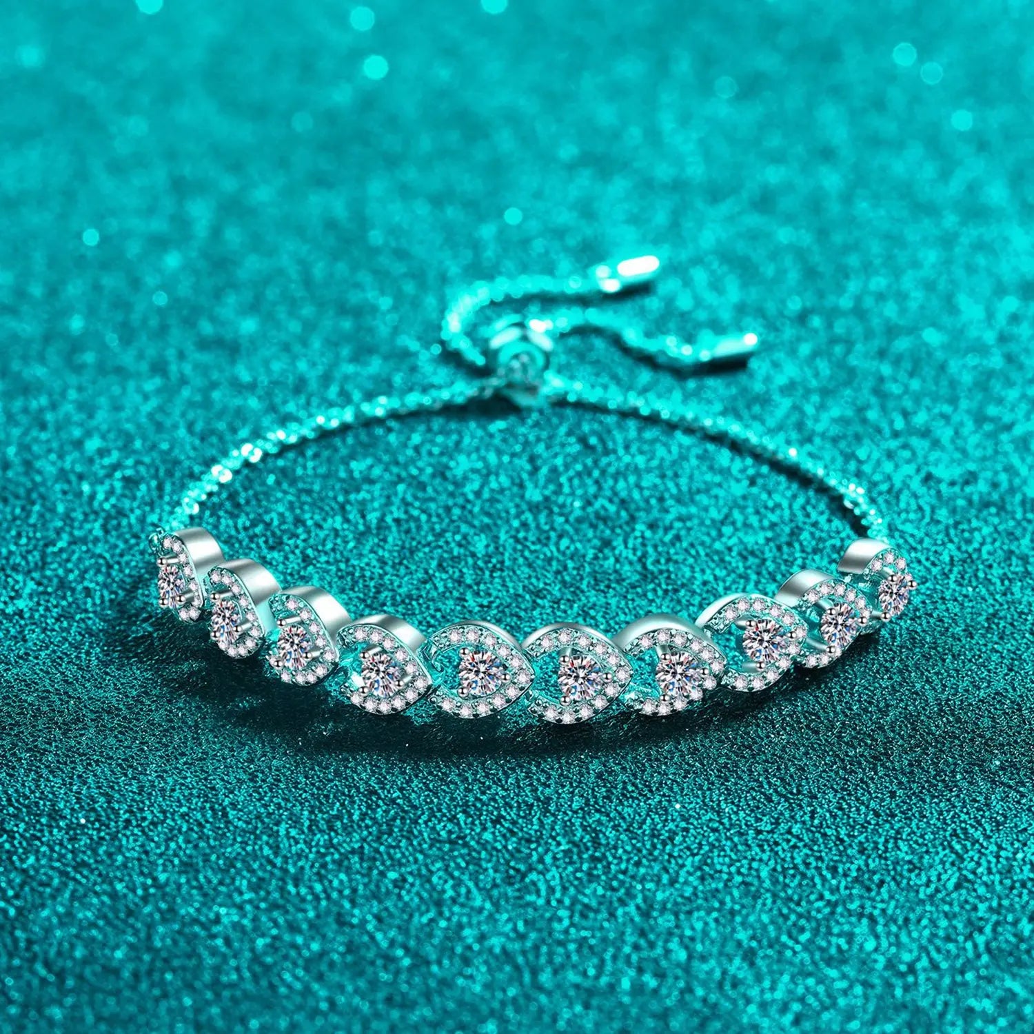 1 Carat Moissanite 925 Sterling Silver Bracelet - Mr Lou’s Place