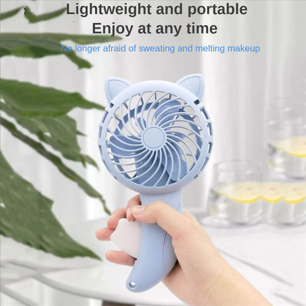 Lovely Cat Hand Press Mini Fan for Kids (Portable Toy) Mr Lou’s Place