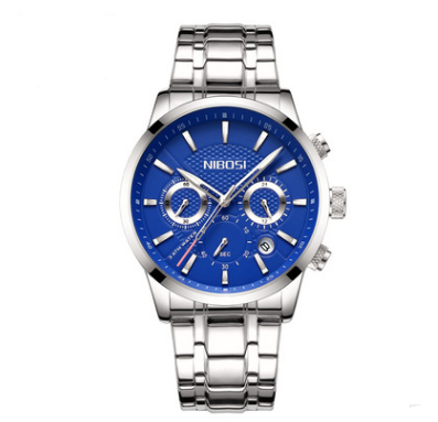 Stylish Men's Black Gold Steel Sports Watch with 3 Eyes Mr Lou’s Place