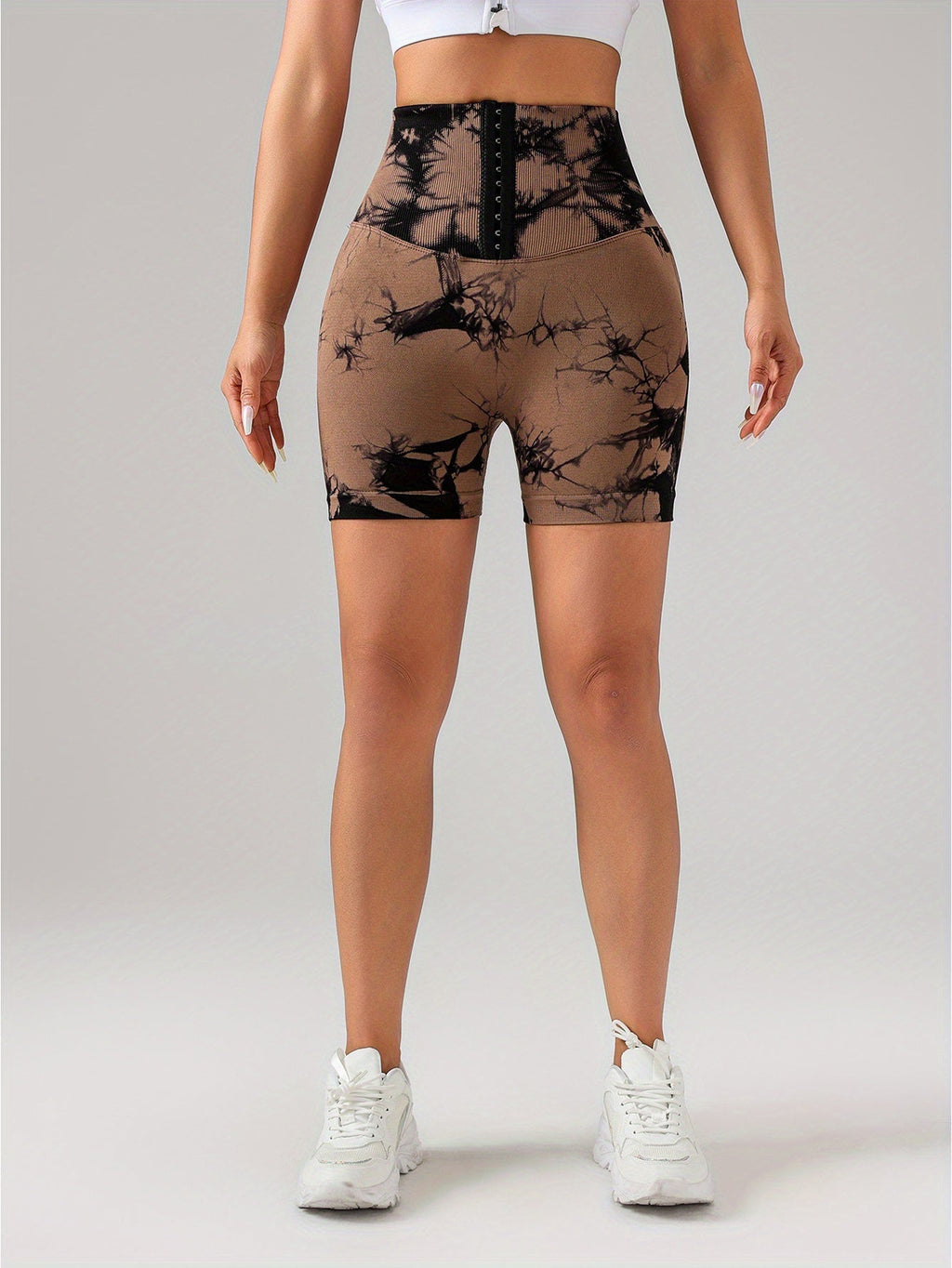 4 Pack Push Up Seamless Running Yoga Top For Women Sportswear Gym Fitness Sets 3-ROW HOOK Seamless Tie Dye Tummy Control Leggings Mr Lou’s Place