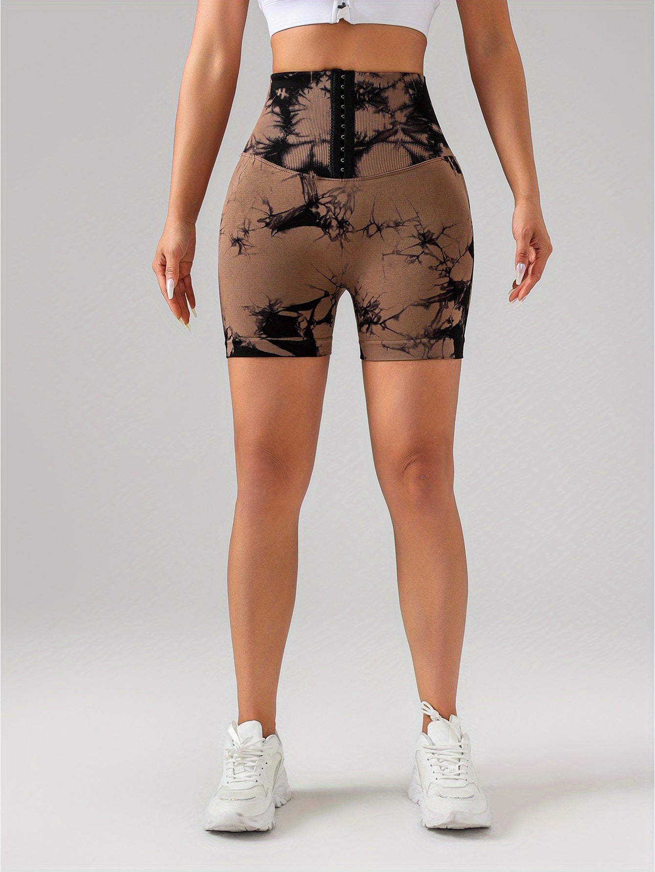 4 Pack Push Up Seamless Running Yoga Top For Women Sportswear Gym Fitness Sets 3-ROW HOOK Seamless Tie Dye Tummy Control Leggings Mr Lou’s Place