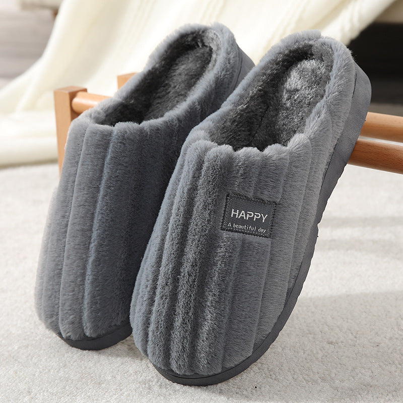 Cozy Cotton Plush Slippers for Home Use Mr Lou’s Place