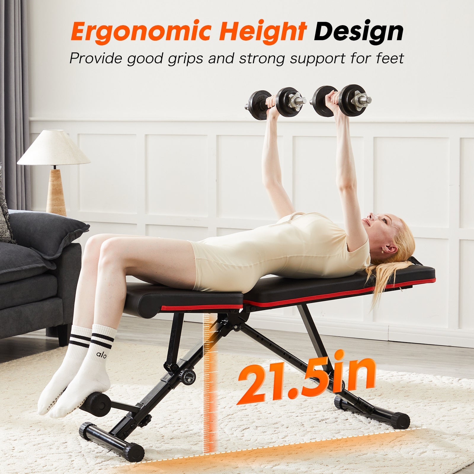 Adjustable Fitness Bench Suitable For Home Gyms Cj