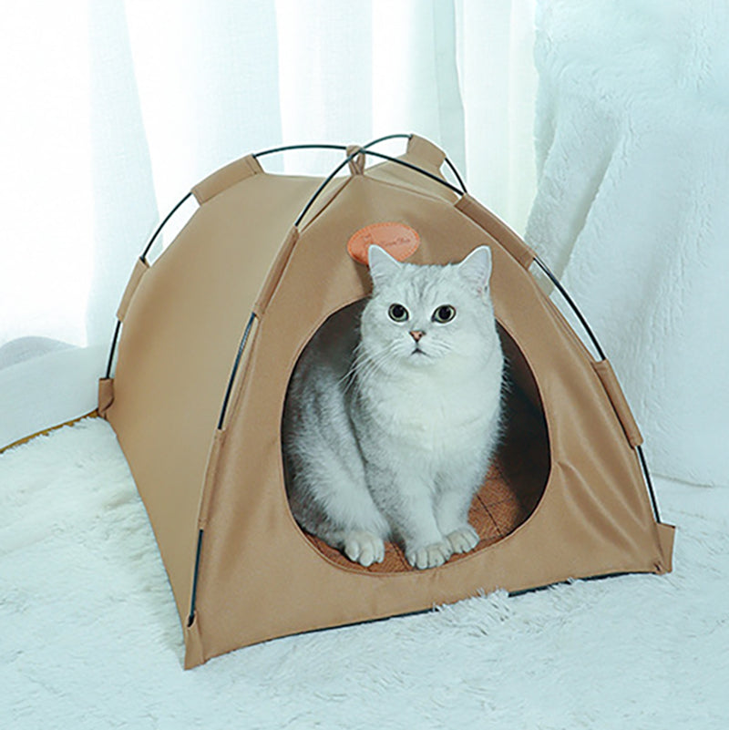 Indoor Cat Tent with Cushion for Cozy Camping Bed Mr Lou’s Place