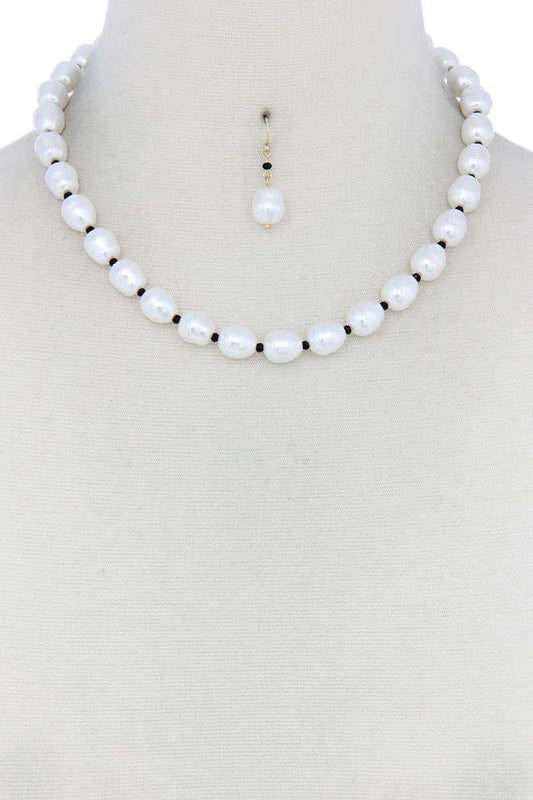 Pearl Bead Necklace - Mr Lou’s Place