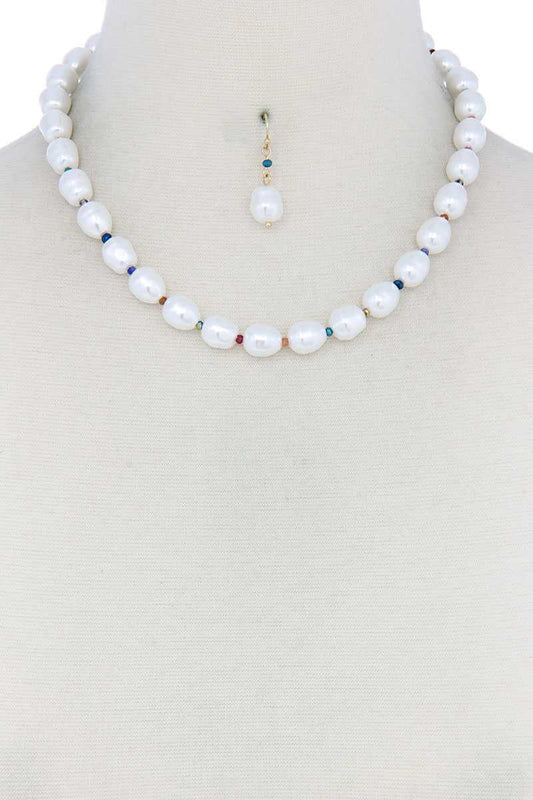 Pearl Bead Necklace - Mr Lou’s Place