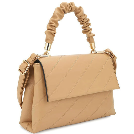 Fashion Smooth Pattern Wrinkle Handle Crossbody Bag - Mr Lou’s Place