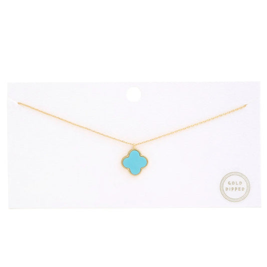 Moroccan Shape Fresh Water Pearl Charm Gold Dipped Necklace - Mr Lou’s Place