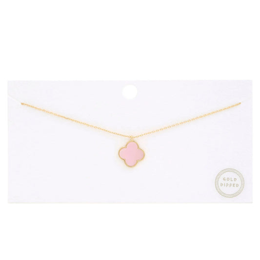 Moroccan Shape Fresh Water Pearl Charm Gold Dipped Necklace - Mr Lou’s Place
