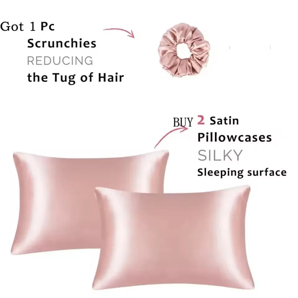 Kuup 1pcs Pillowcase Pillow Cover Silky Satin Hair Beauty Pillow Case Comfortable Pillow Case Home Decor Wholesale Selvanelle