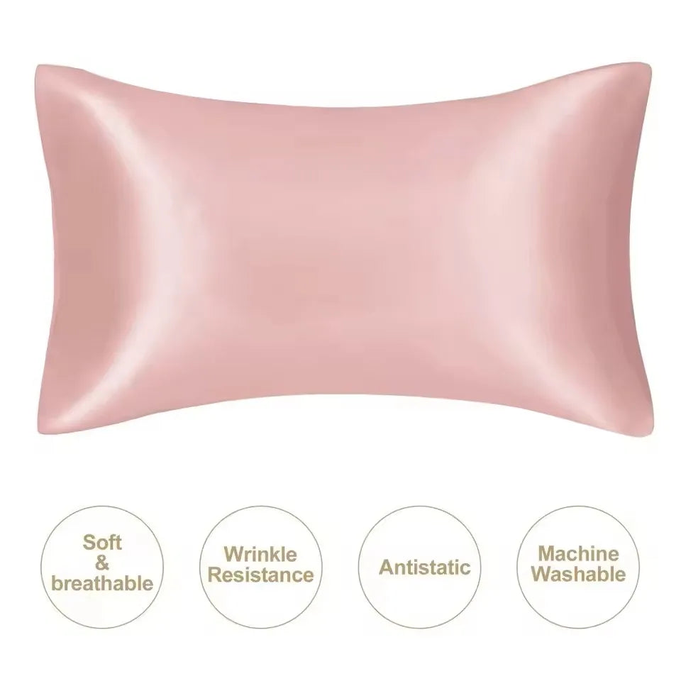 Kuup 1pcs Pillowcase Pillow Cover Silky Satin Hair Beauty Pillow Case Comfortable Pillow Case Home Decor Wholesale Selvanelle