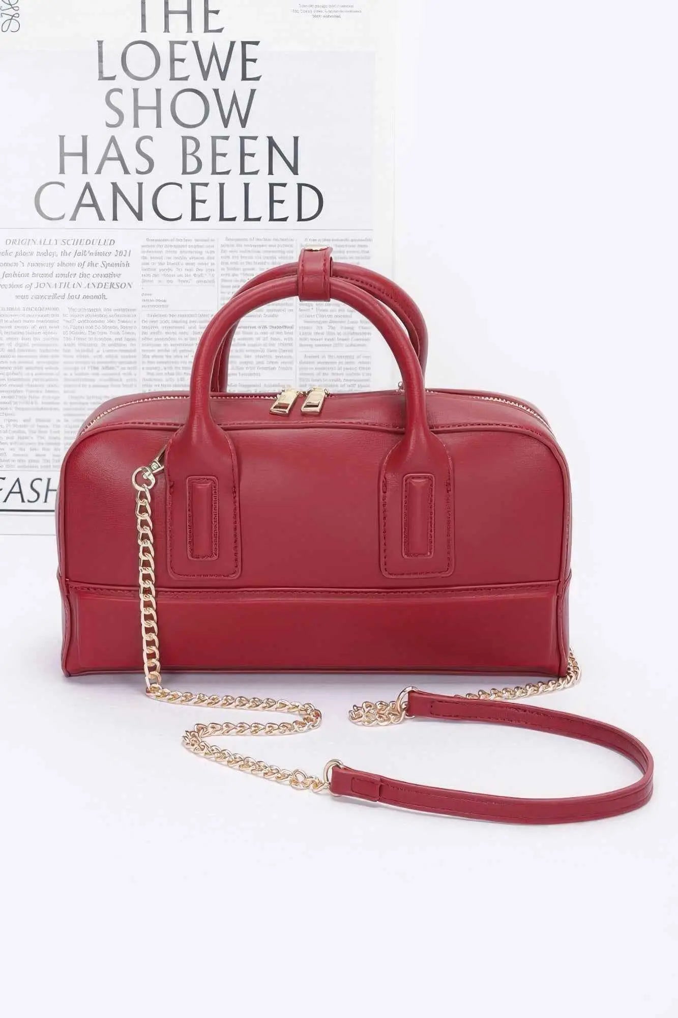 Faux Leather Handbag - Mr Lou’s Place