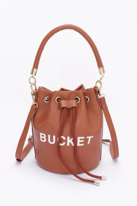 Faux Leather Bucket Bag - Mr Lou’s Place