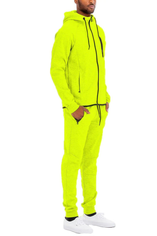 Mens Full Zip Sweat Pant Sweat Set - Mr Lou’s Place