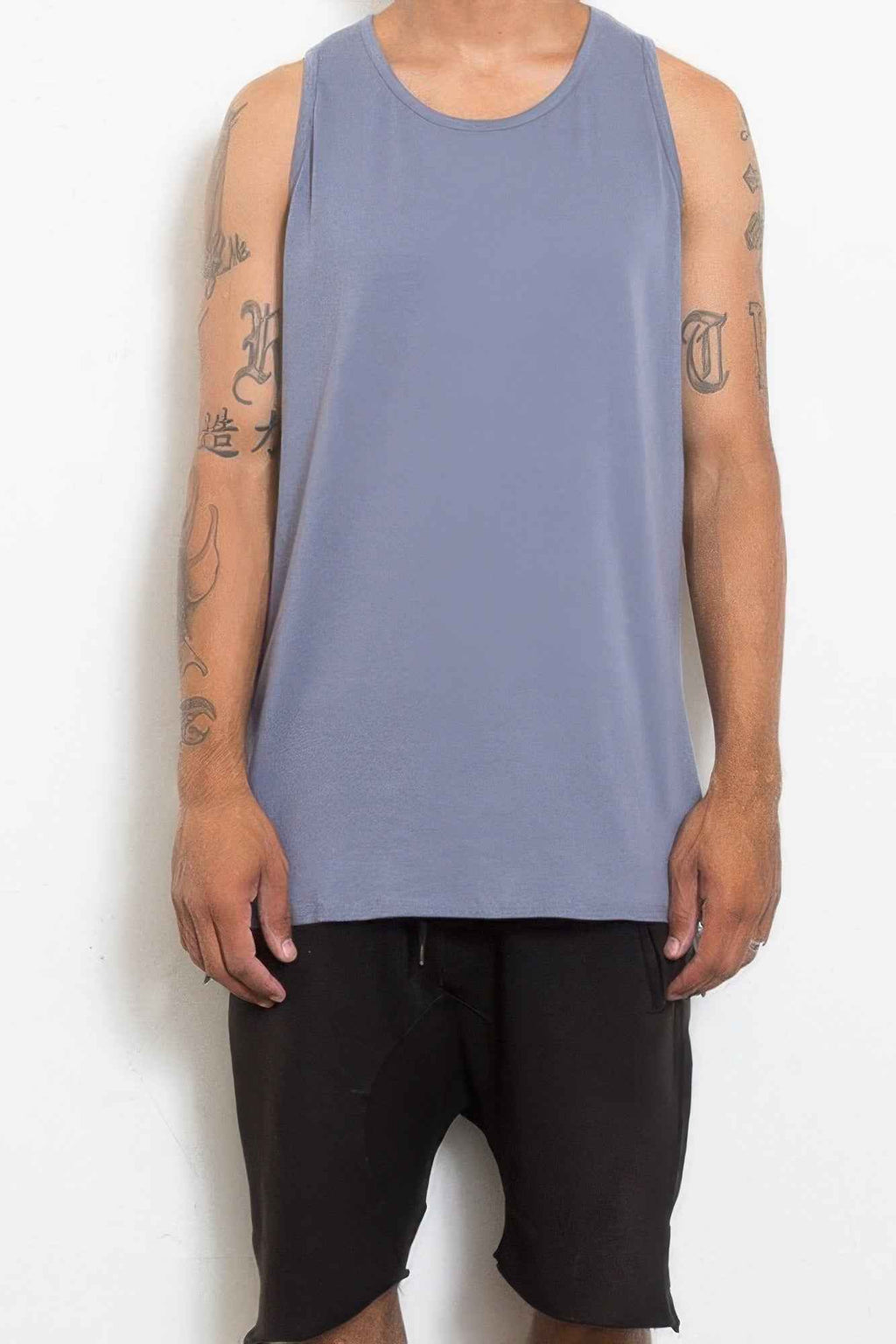 Hi Lo Plain Tank Top - Mr Lou’s Place