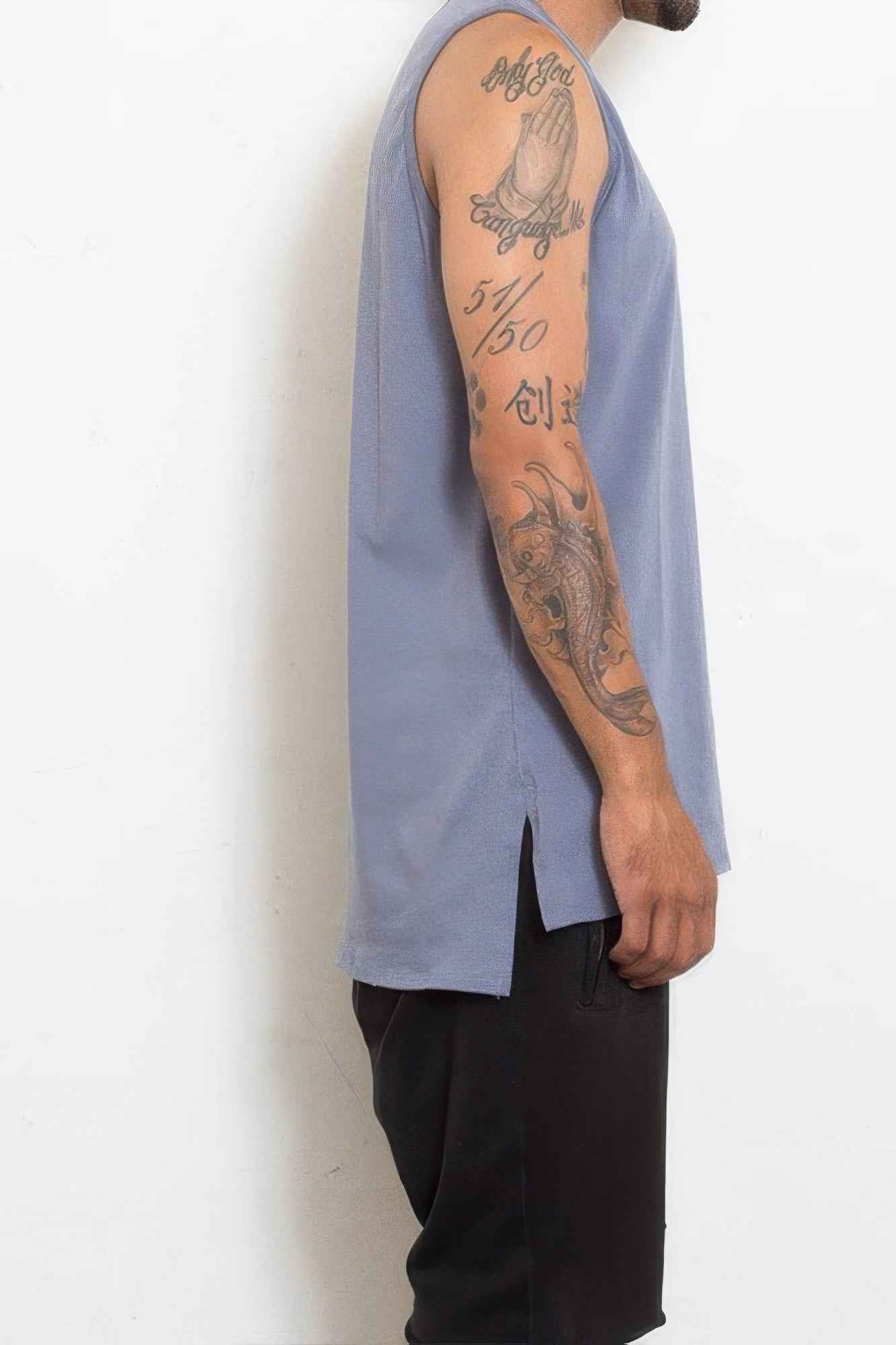 Hi Lo Plain Tank Top - Mr Lou’s Place