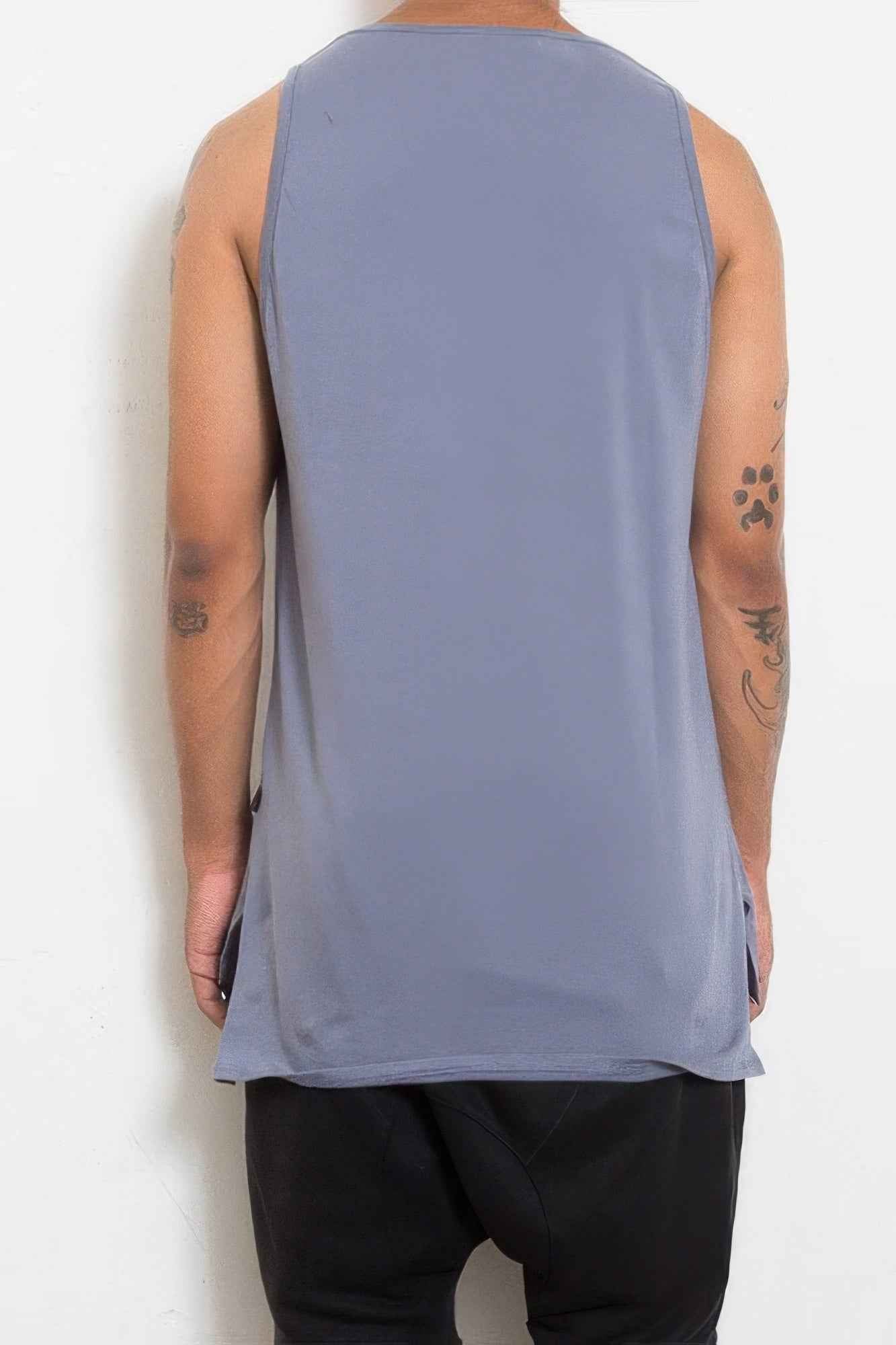 Hi Lo Plain Tank Top - Mr Lou’s Place