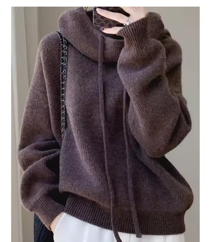 Women's Merino Wool Turtleneck Sweater (One Piece) Mr Lou’s Place