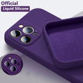 Astubia Square Liquid Silicone Phone Case for iPhone 11-14 Mr Lou’s Place