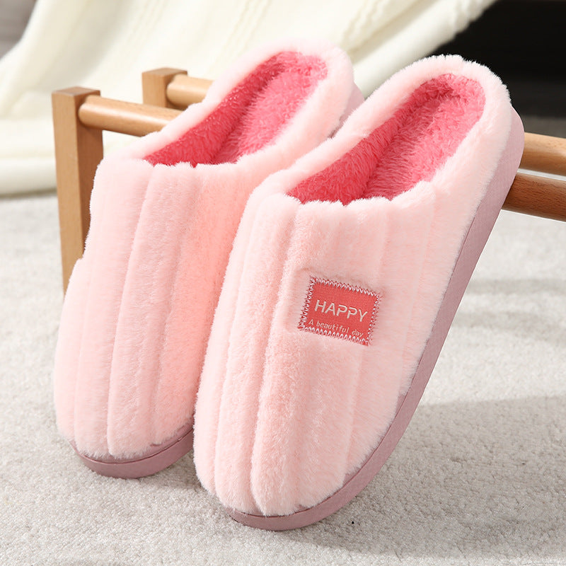 Cozy Cotton Plush Slippers for Home Use Mr Lou’s Place