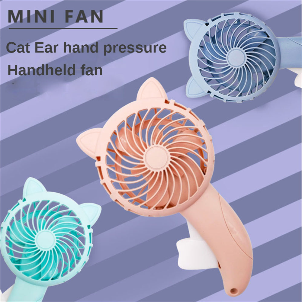 Lovely Cat Hand Press Mini Fan for Kids (Portable Toy) Mr Lou’s Place