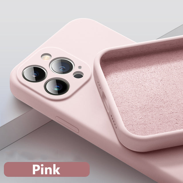 Astubia Square Liquid Silicone Phone Case for iPhone 11-14 Mr Lou’s Place