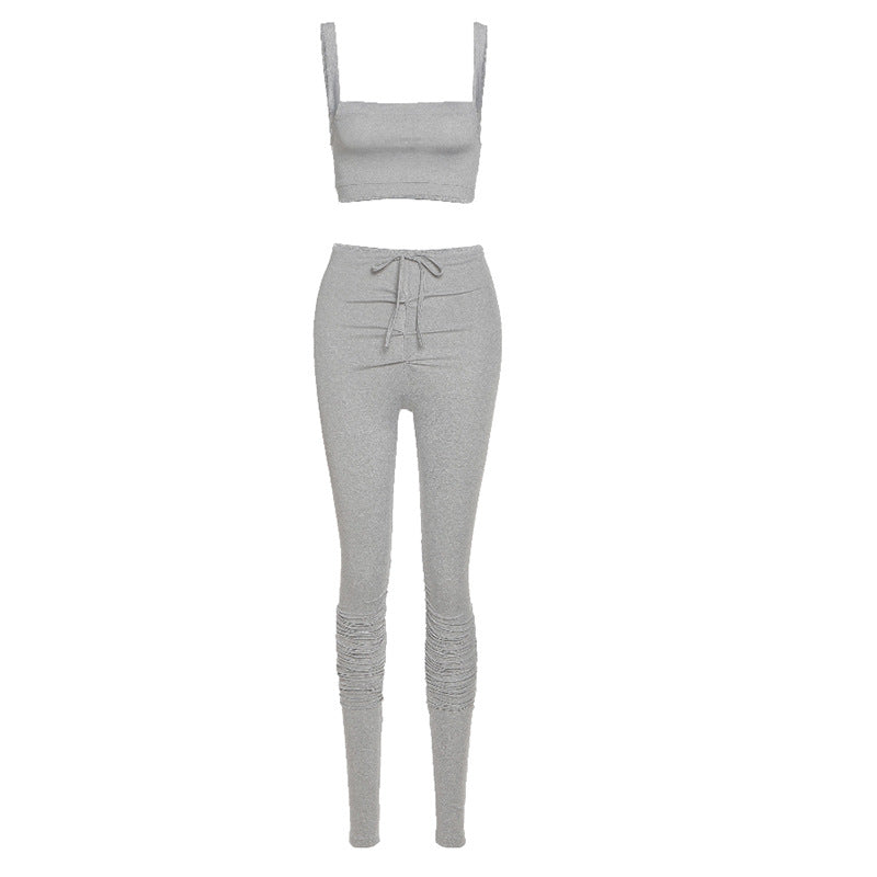 Summer Women's Casual Outfit with Off-Shoulder Design Mr Lou’s Place