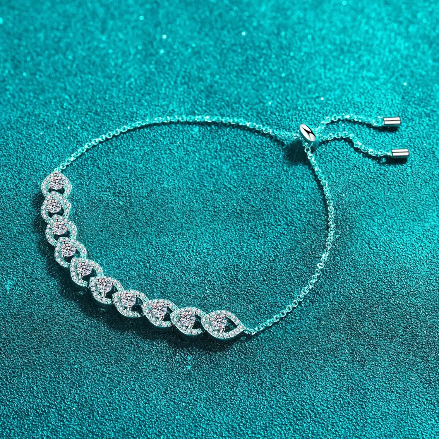 1 Carat Moissanite 925 Sterling Silver Bracelet - Mr Lou’s Place