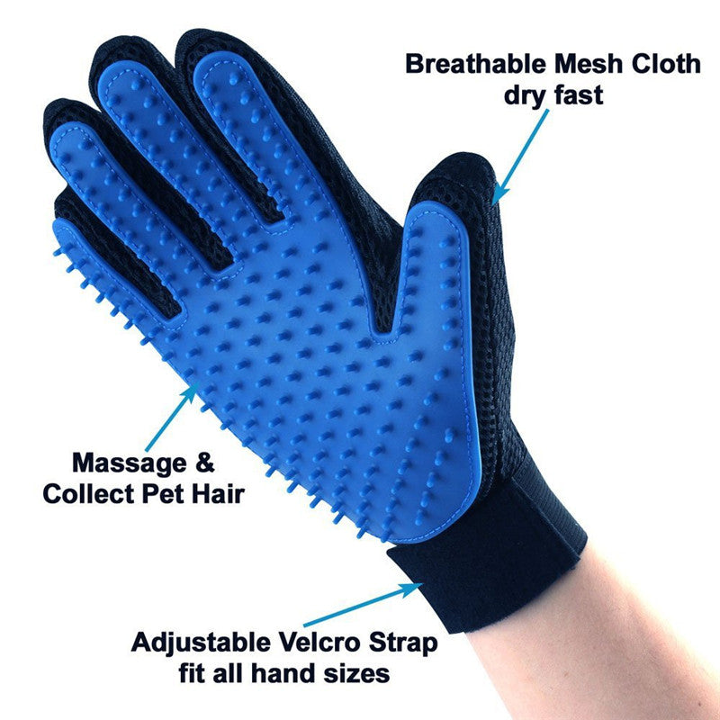 Fashionable Rubber Bath Brush for Pets - Silicone Grooming Glove Mr Lou’s Place
