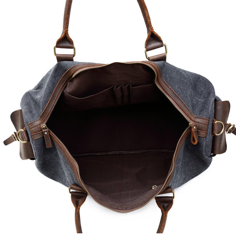 Vintage Leather Travel Bag for Men - Large Capacity Mr Lou’s Place